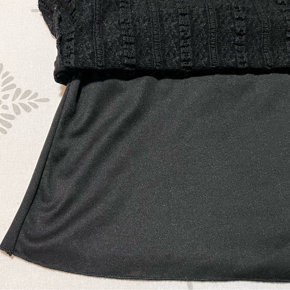 Studio 1940 Whimsigoth Romantic Black Feminine Ruffle Lace 90’s Y2K Tank Sz L - Picture 13 of 13